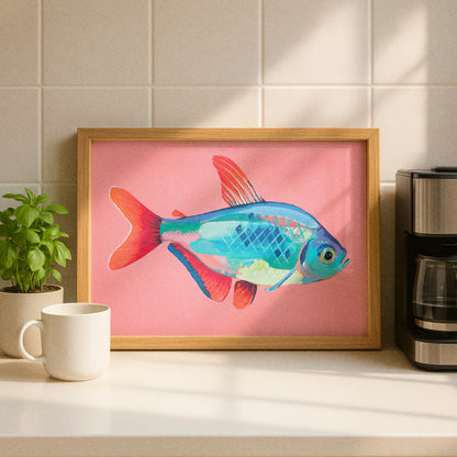 Tetra Fish, Limited Edition Art Print