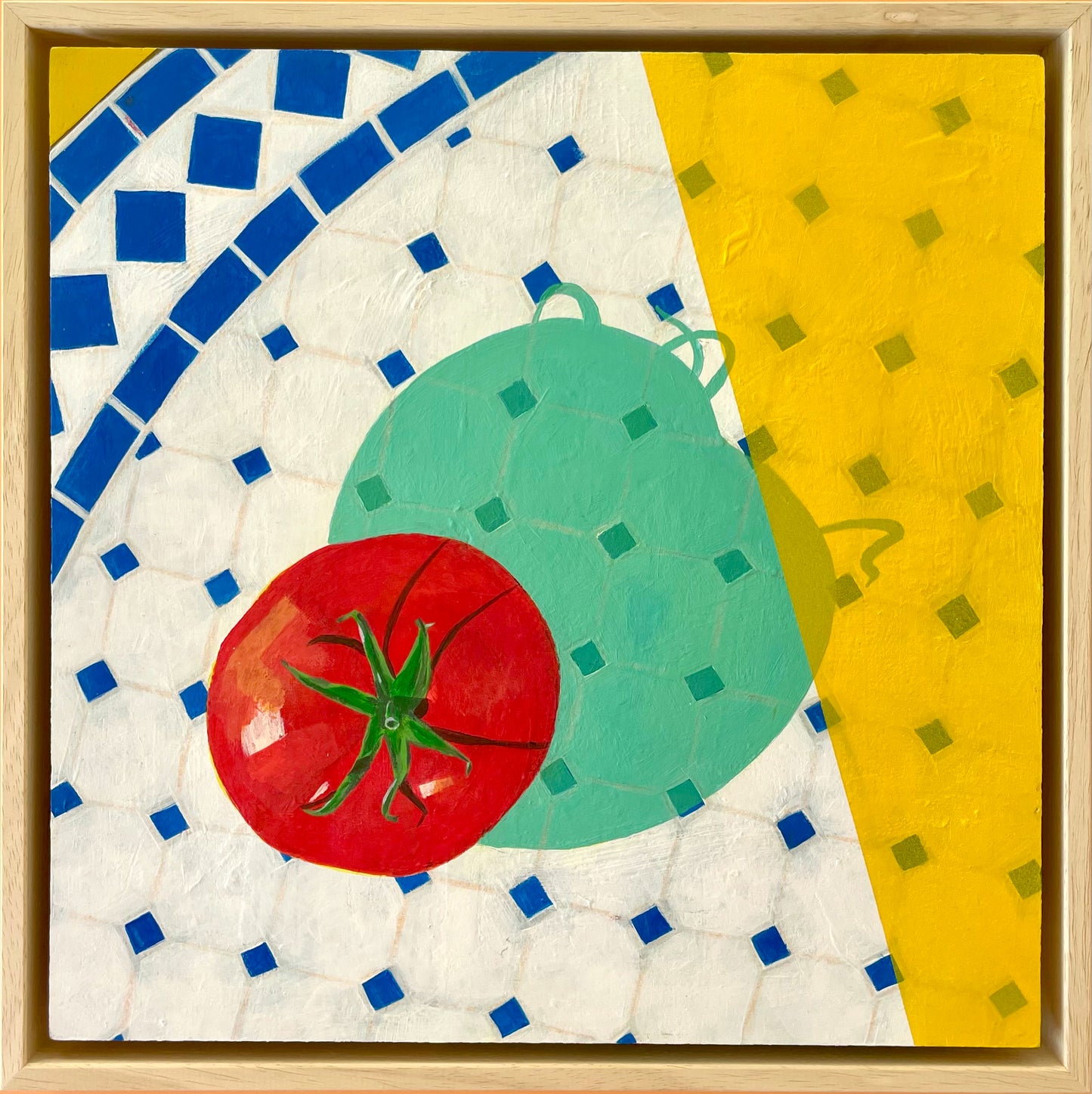 Spanish Tomato on Andalusian Table, Original Artwork