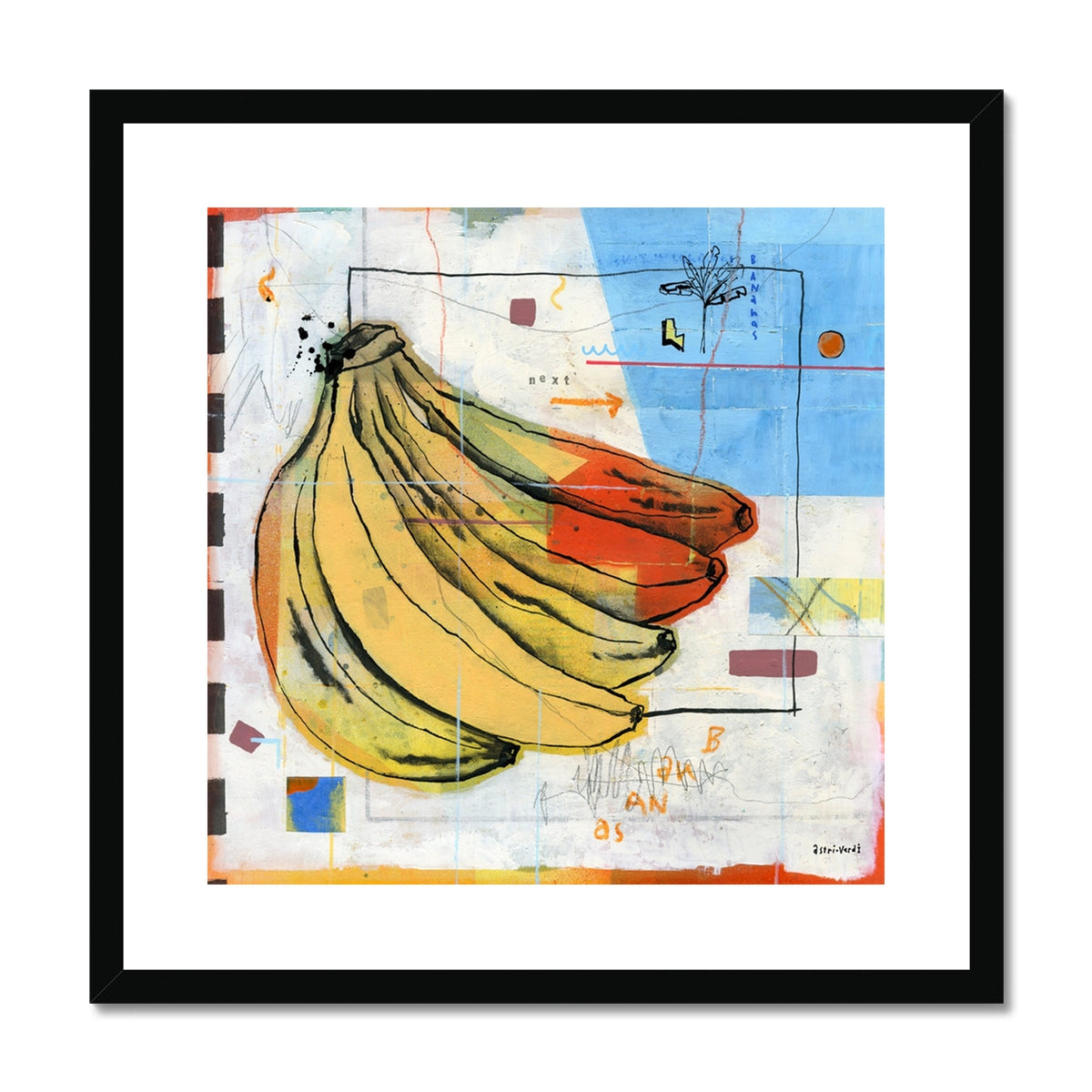 Bananas, Framed & Mounted Print